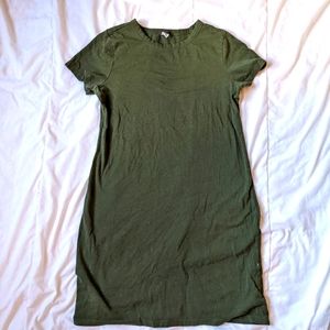 2/$20 old navy olive green t shirt dress medium